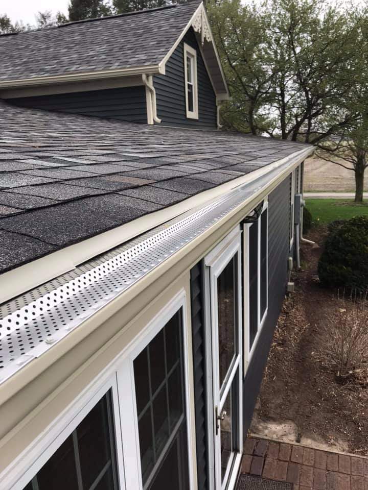 Gutter With Guards By Gean Roofing